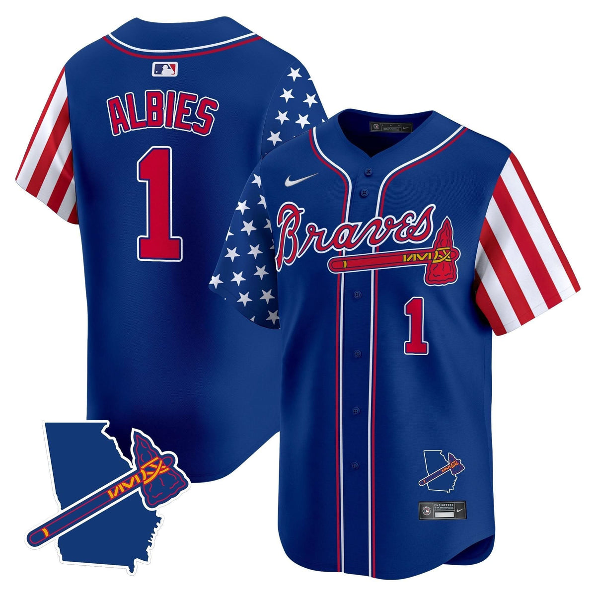 AB 2025 Independence Day Vapor Premier Limited Jersey N1 - Stitched