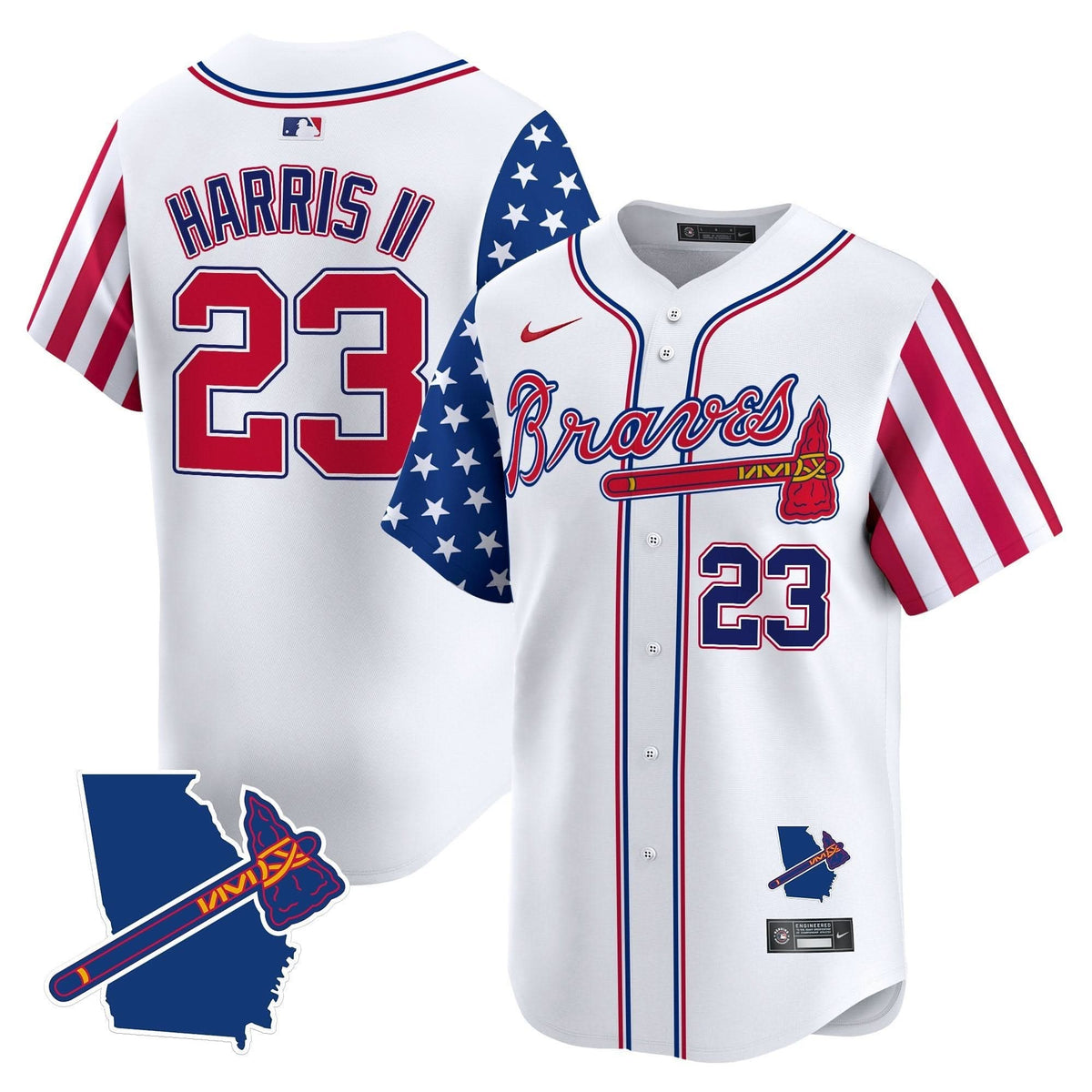 AB 2025 Independence Day Vapor Premier Limited Jersey N1 - Stitched