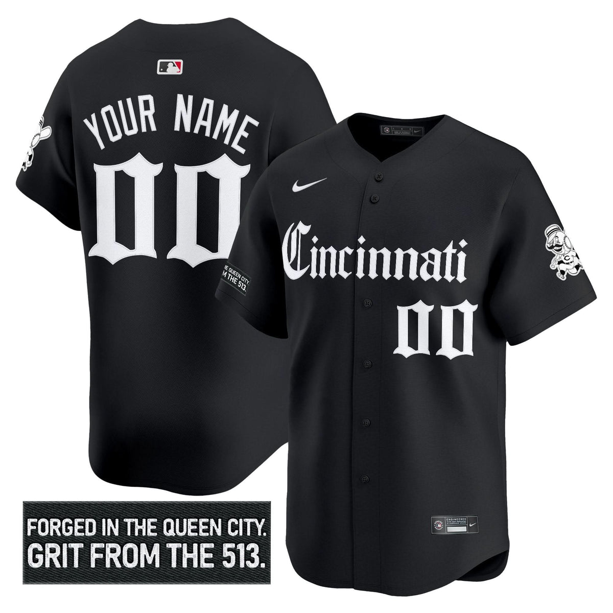 CR 'Gothic Queen City Edition' Vapor Premier Limited Custom Jersey - Stitched