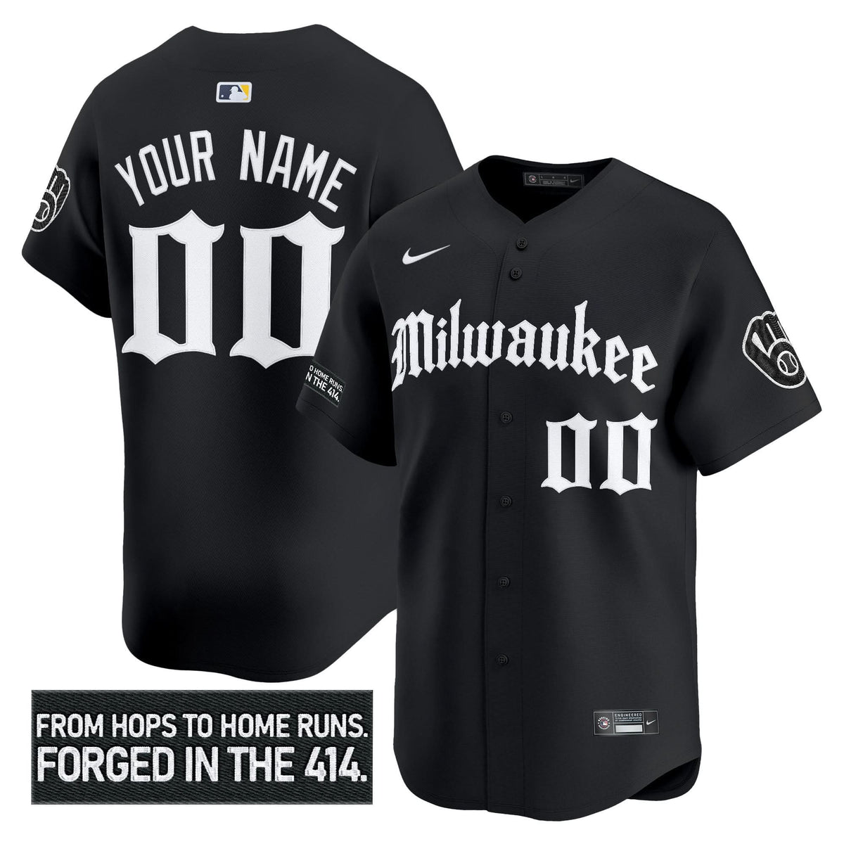 MB 'Gothic 414 Shadows Edition' Vapor Premier Limited Custom Jersey - Stitched