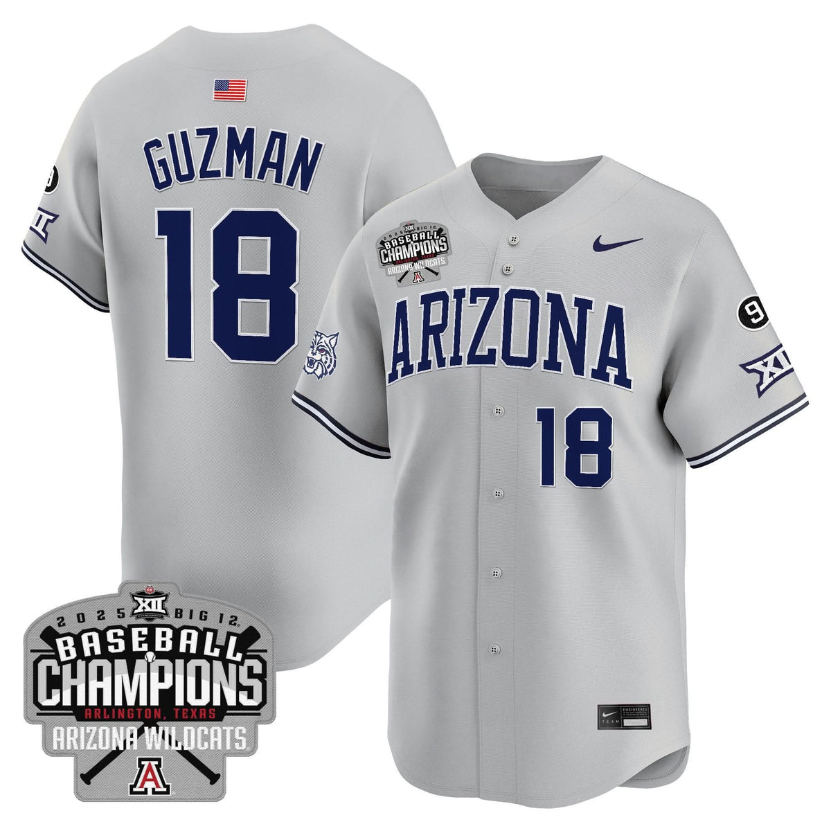 ARIZ 2025 Big 12 Champions Vapor Premier Limited Jersey