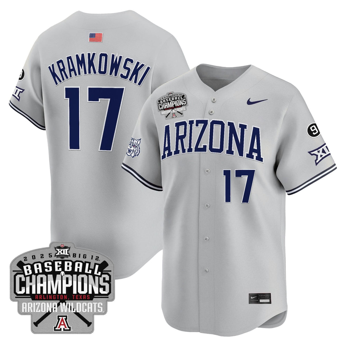 ARIZ 2025 Big 12 Champions Vapor Premier Limited Jersey