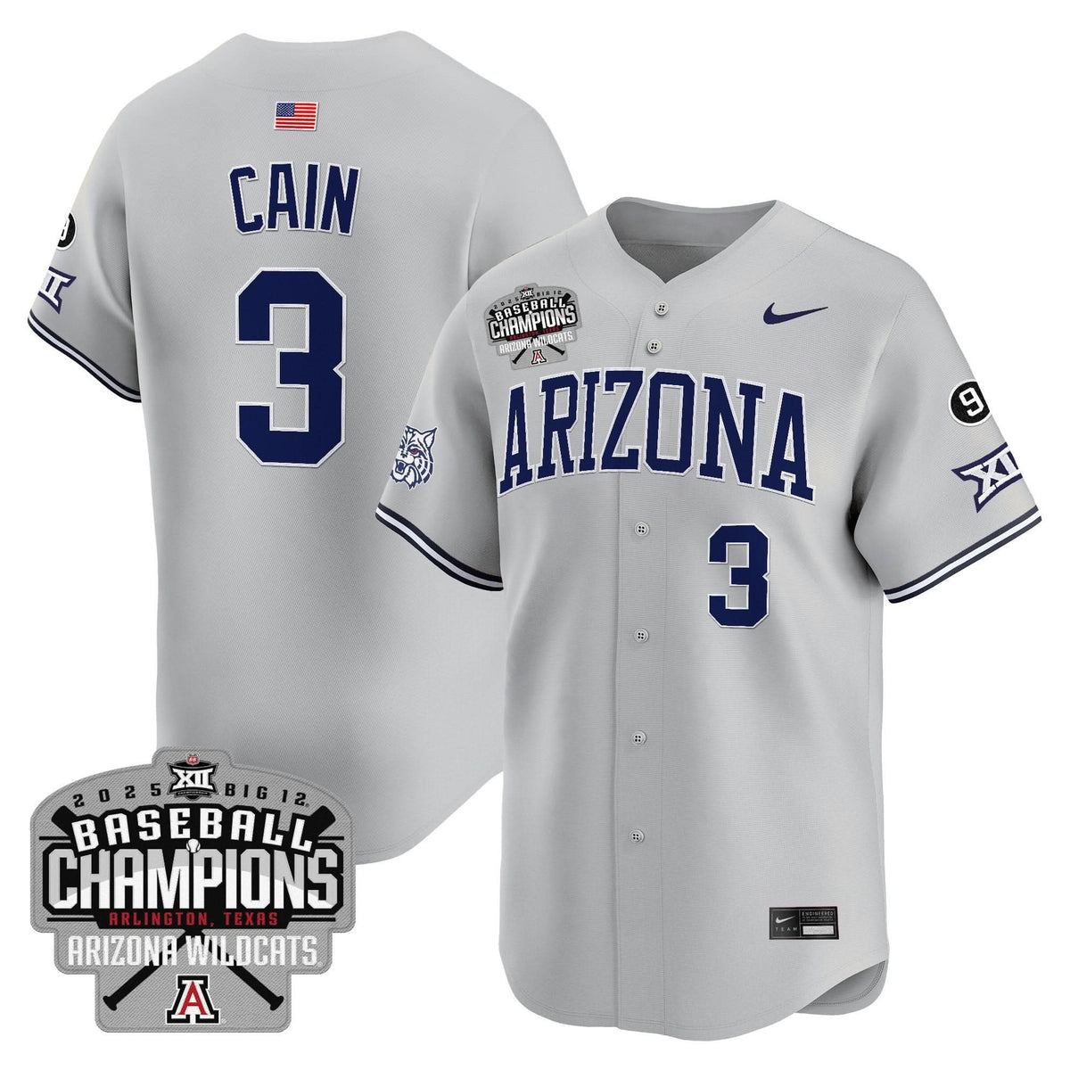 ARIZ 2025 Big 12 Champions Vapor Premier Limited Jersey