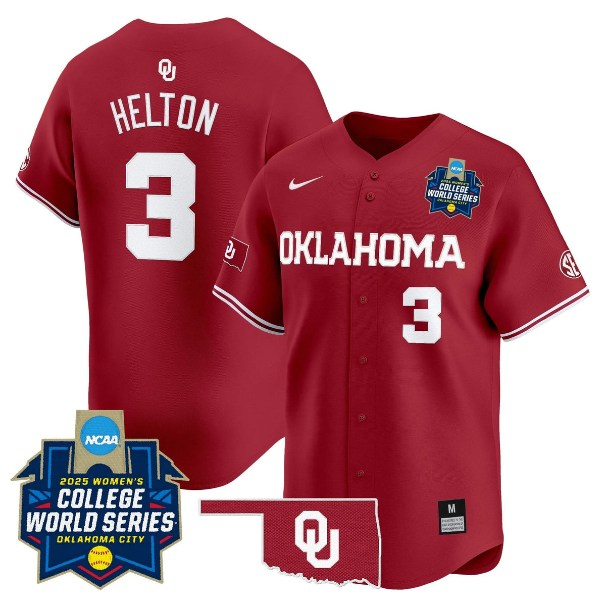 OS Softball 2025 World Series (WCWS) Vapor Premier Limited Jersey - Stitched