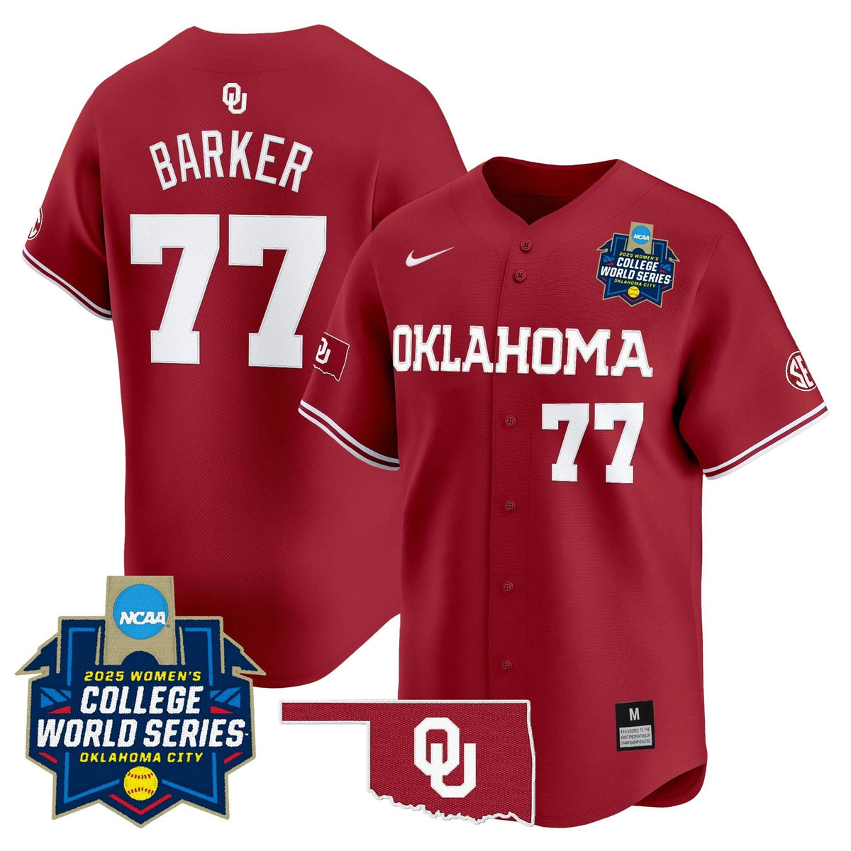 OS Softball 2025 World Series (WCWS) Vapor Premier Limited Jersey - Stitched