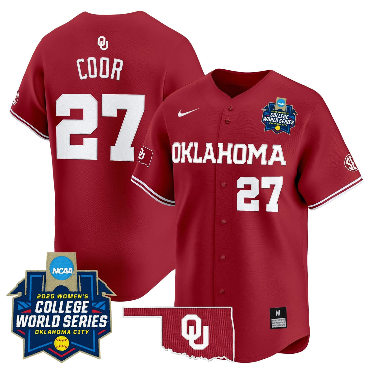 OS Softball 2025 World Series (WCWS) Vapor Premier Limited Jersey - Stitched