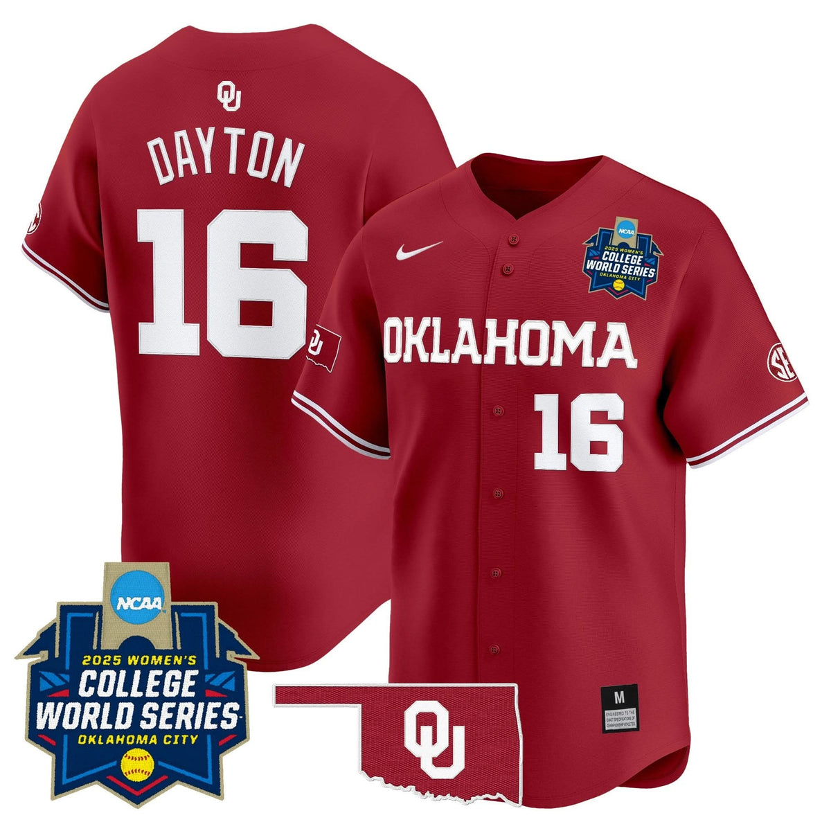 OS Softball 2025 World Series (WCWS) Vapor Premier Limited Jersey - Stitched