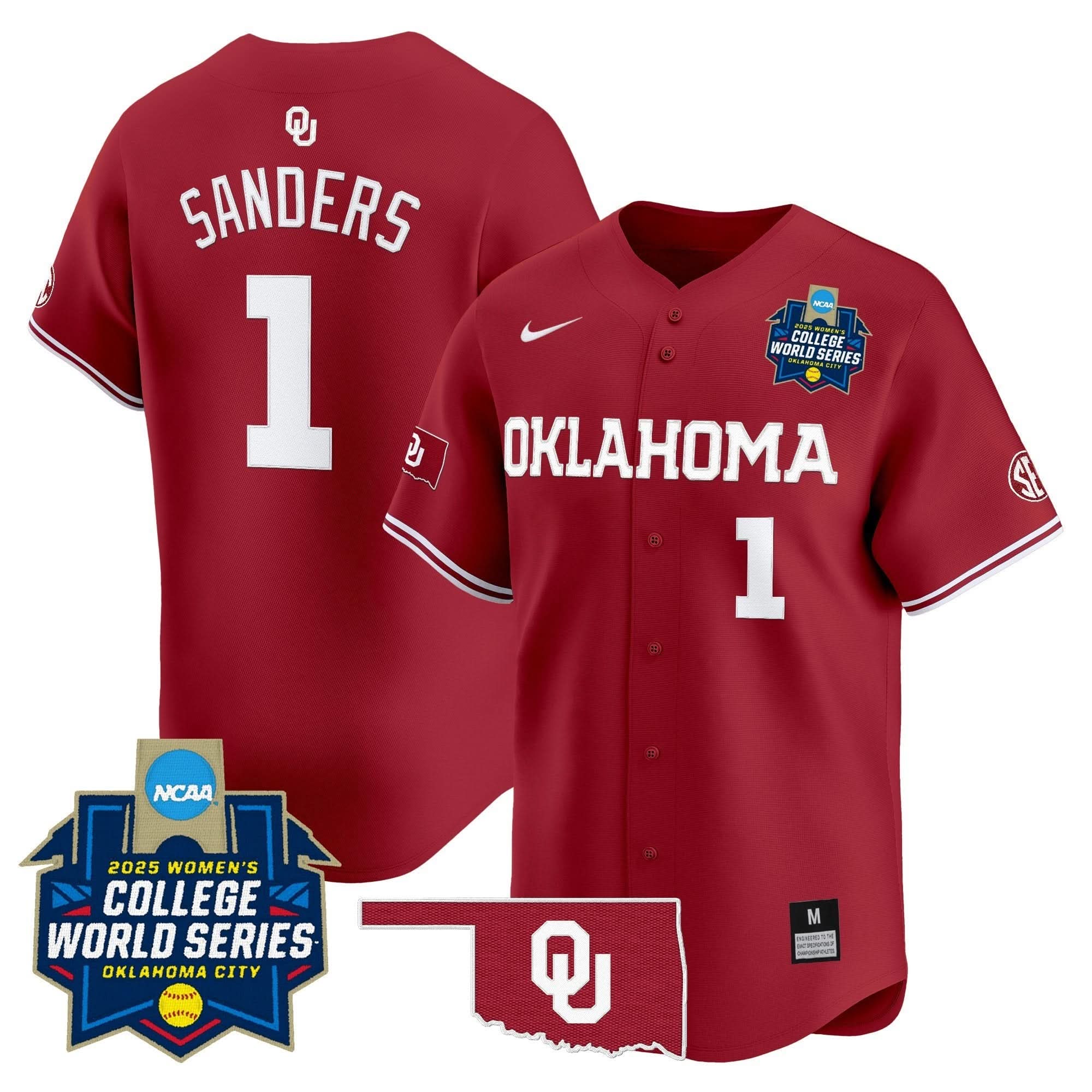 OS Softball 2025 World Series (WCWS) Vapor Premier Limited Jersey - Stitched