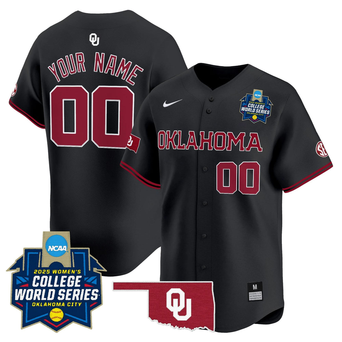 OS Softball 2025 World Series (WCWS) Vapor Premier Limited Custom Jersey - Stitched