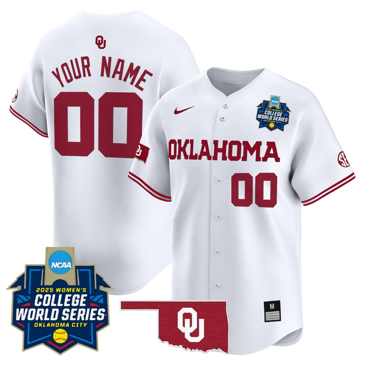 OS Softball 2025 World Series (WCWS) Vapor Premier Limited Custom Jersey - Stitched