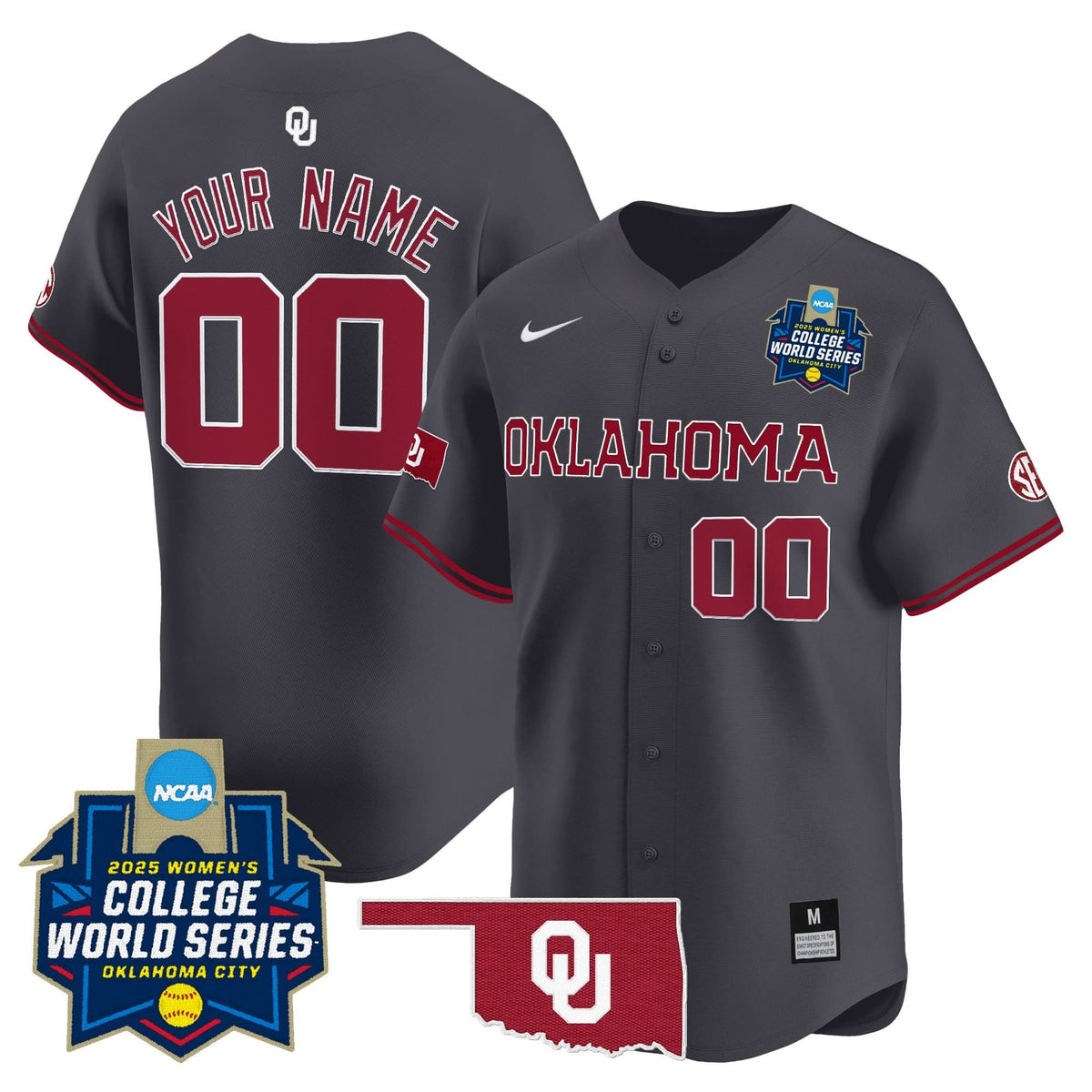 OS Softball 2025 World Series (WCWS) Vapor Premier Limited Custom Jersey - Stitched