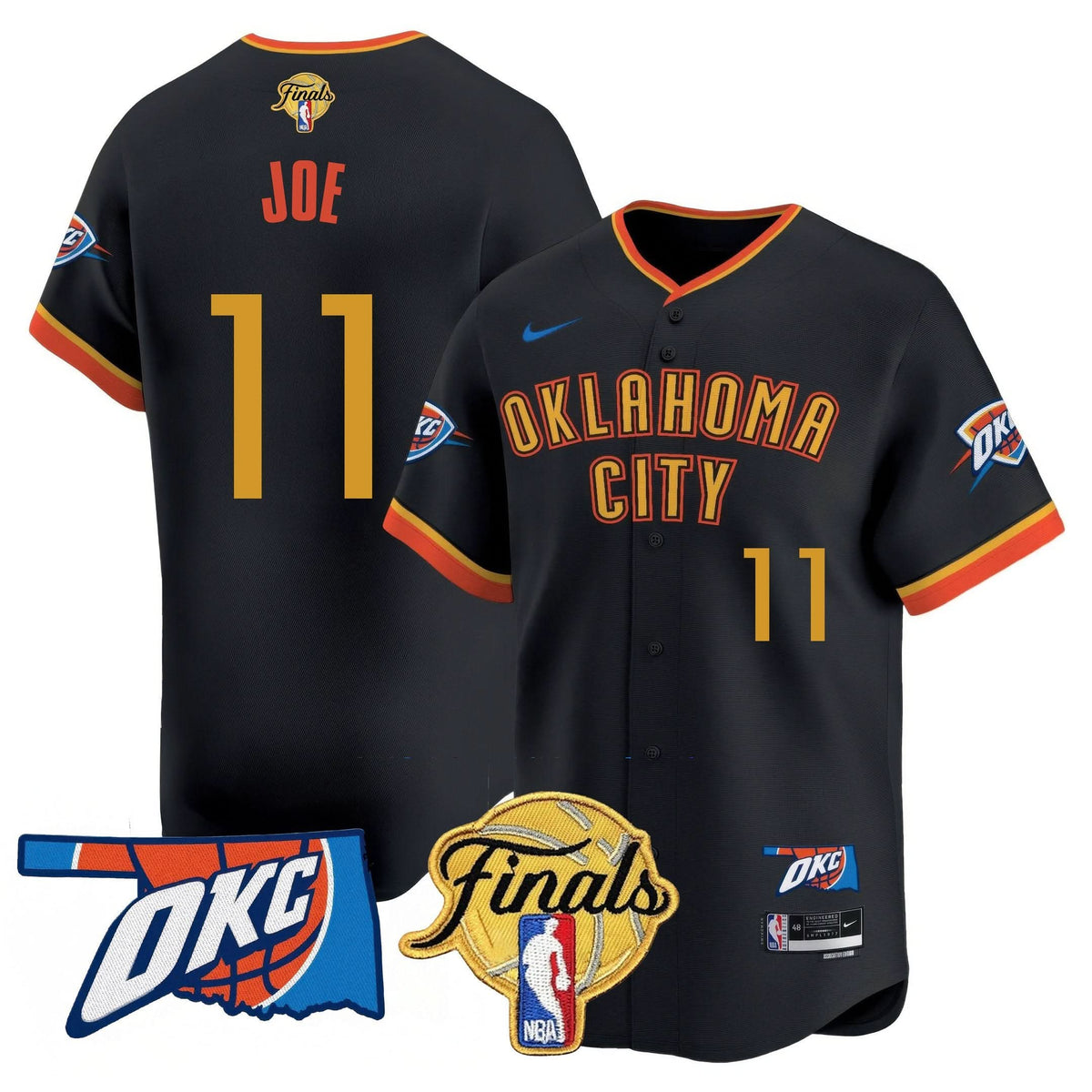 OKC Baseball Jersey - Final Patch - Stitched