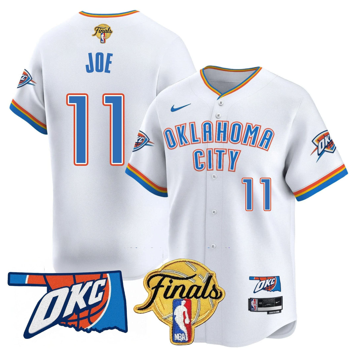 OKC Baseball Jersey - Final Patch - Stitched