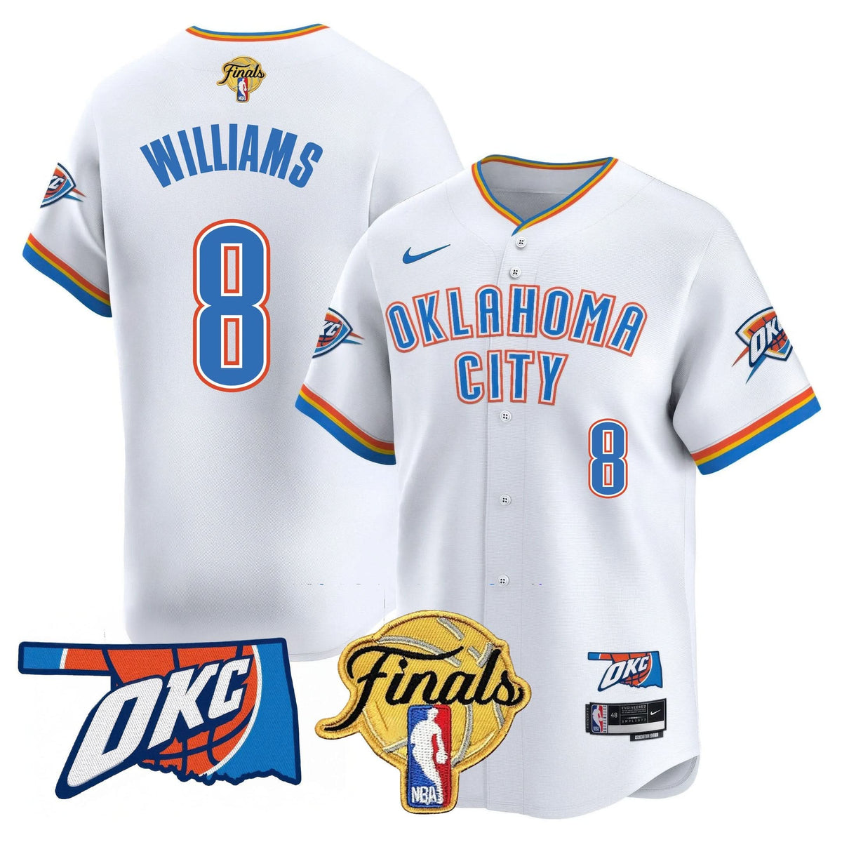 OKC Baseball Jersey - Final Patch - Stitched