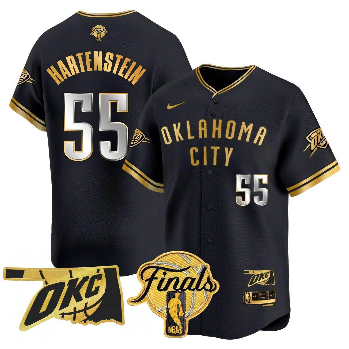 OKC Baseball Jersey - Final Patch - Stitched