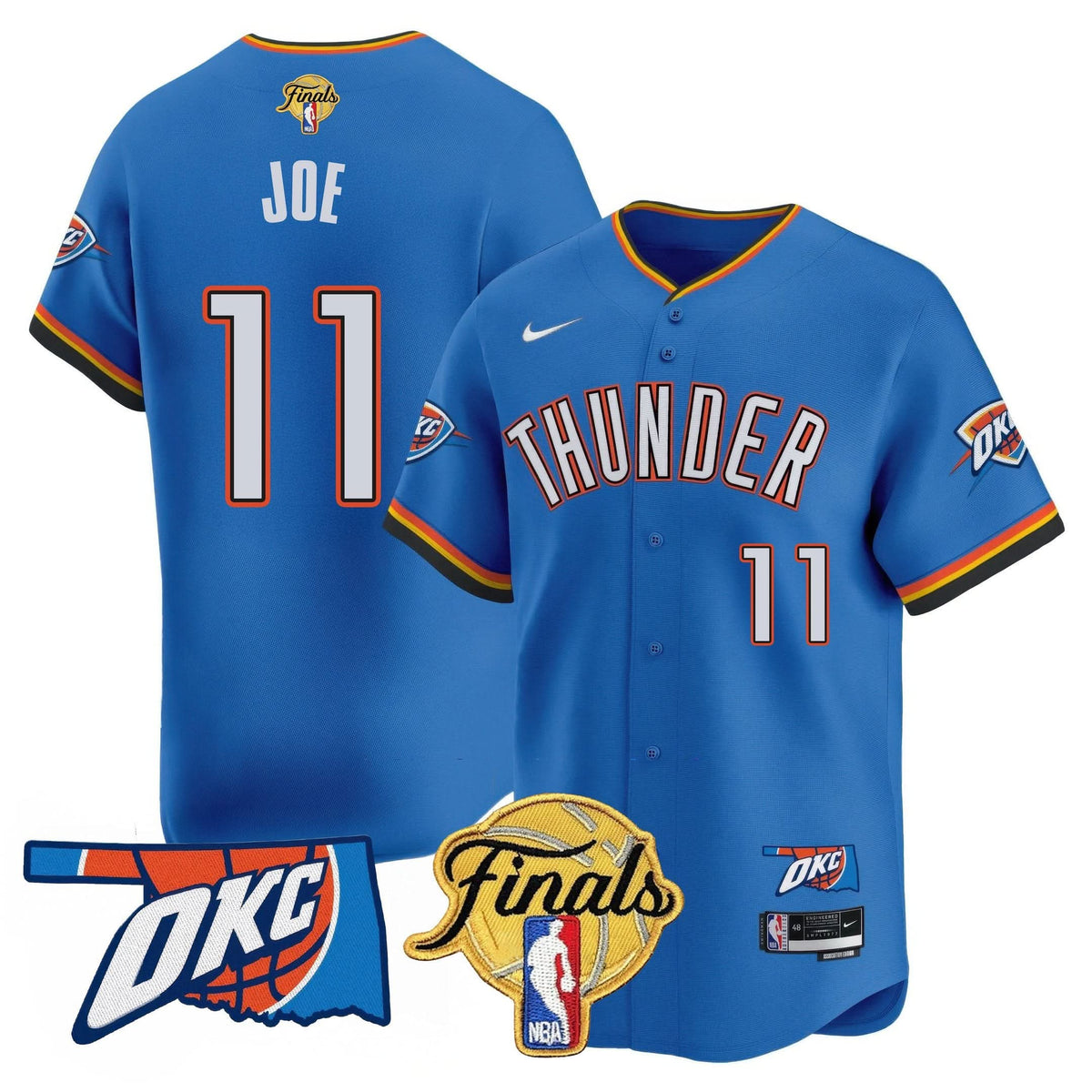OKC Baseball Jersey - Final Patch - Stitched