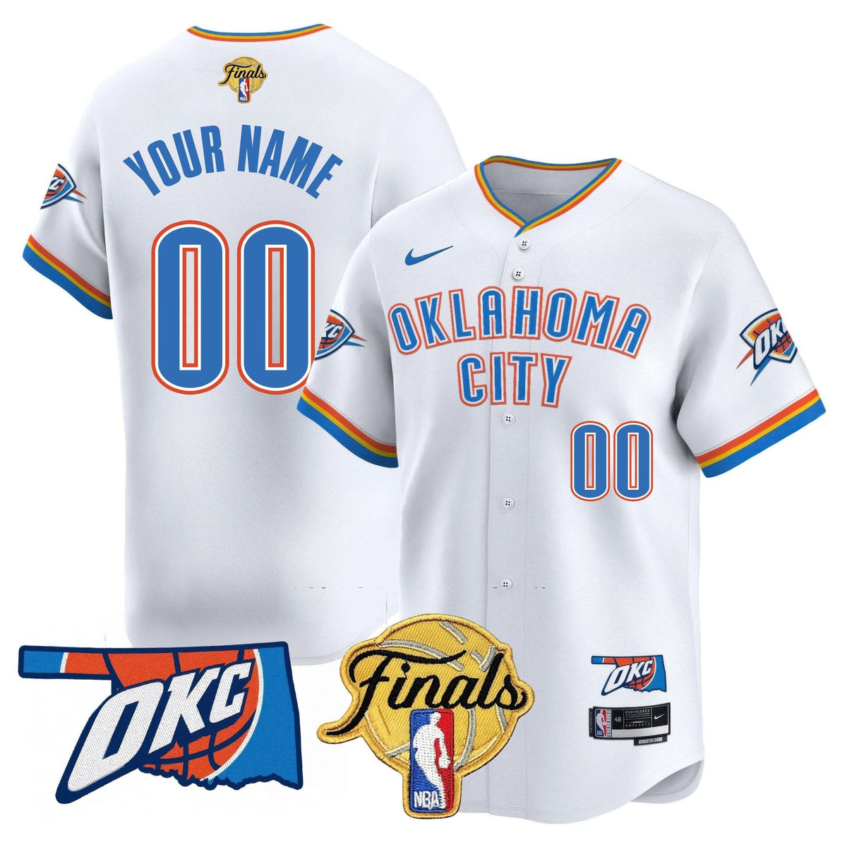 OKC Baseball Custom Jersey - Final Patch - Stitched