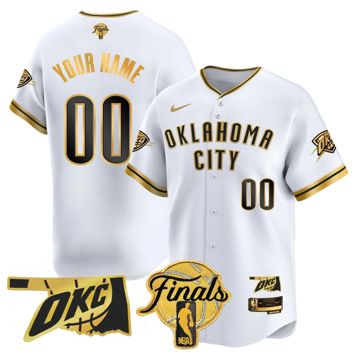 OKC Baseball Custom Jersey - Final Patch - Stitched
