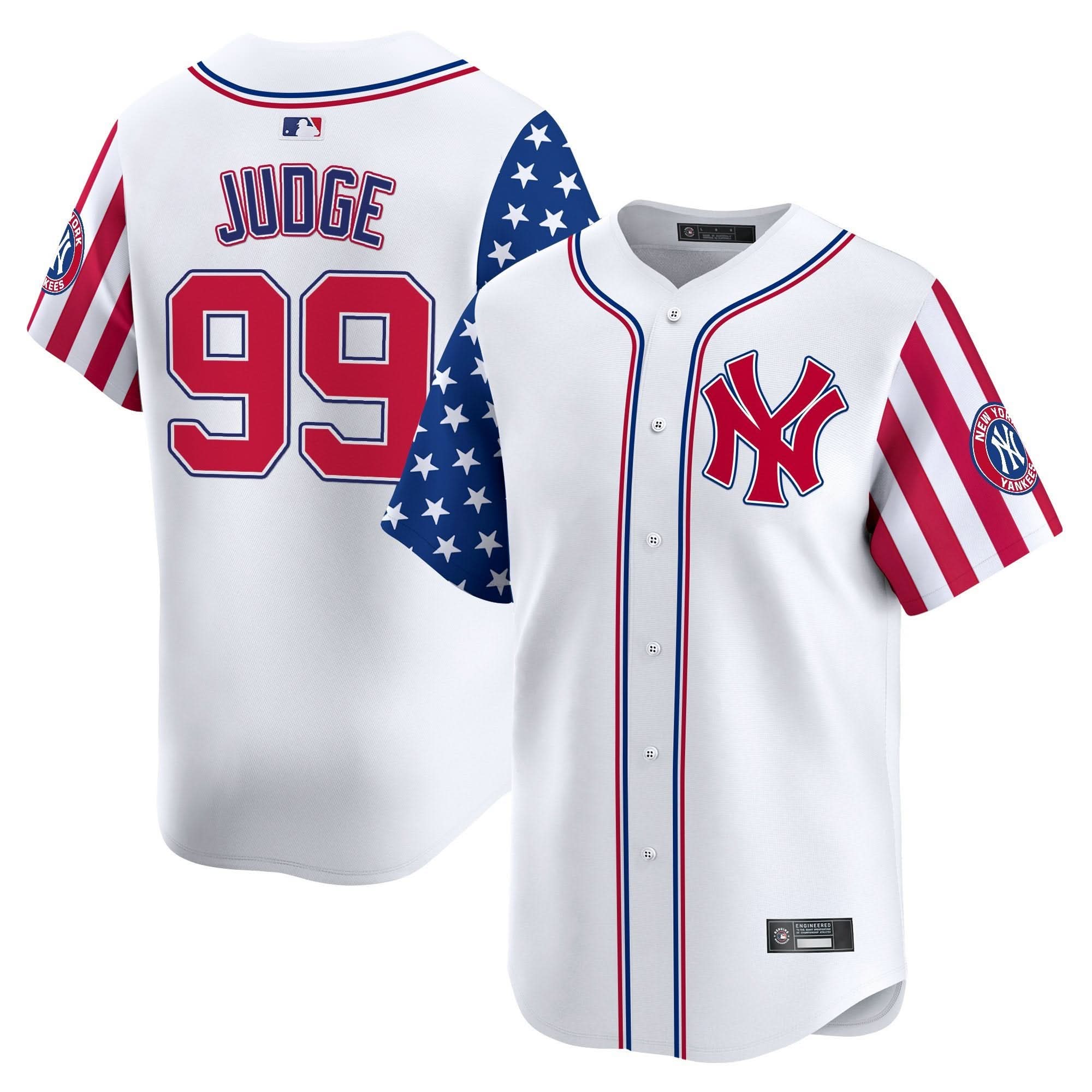 NYY 2025 Independence Day Vapor Premier Limited Jersey - Stitched