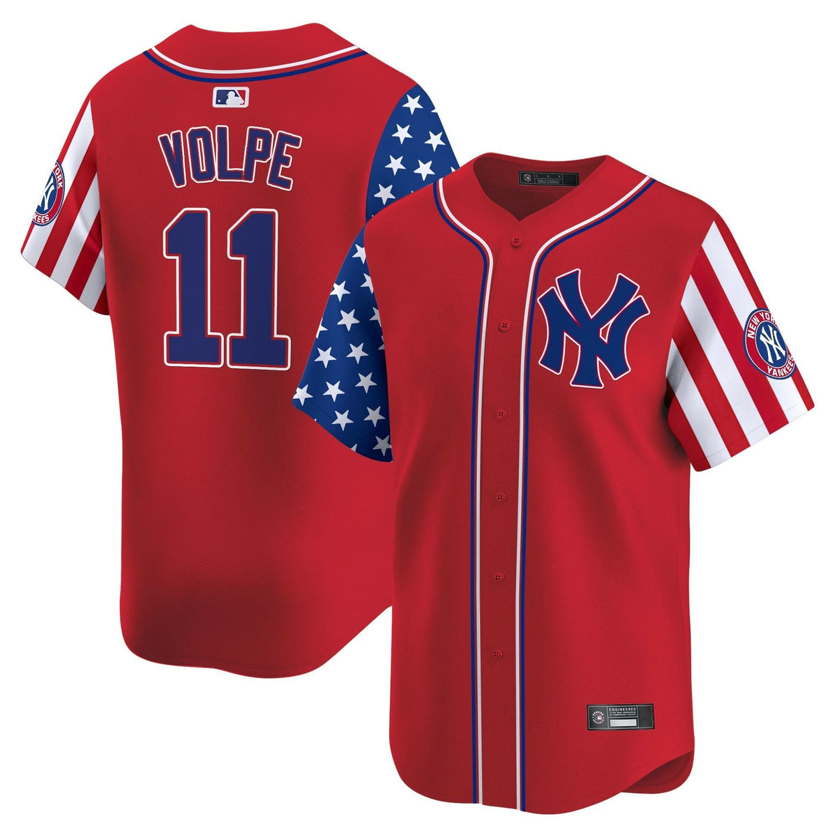 NYY 2025 Independence Day Vapor Premier Limited Jersey - Stitched