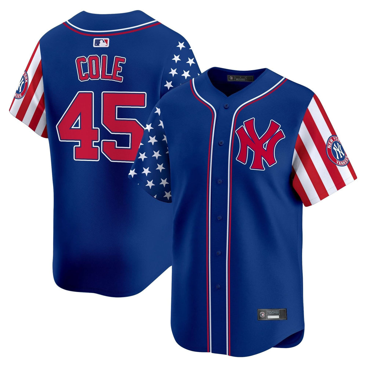 NYY 2025 Independence Day Vapor Premier Limited Jersey - Stitched
