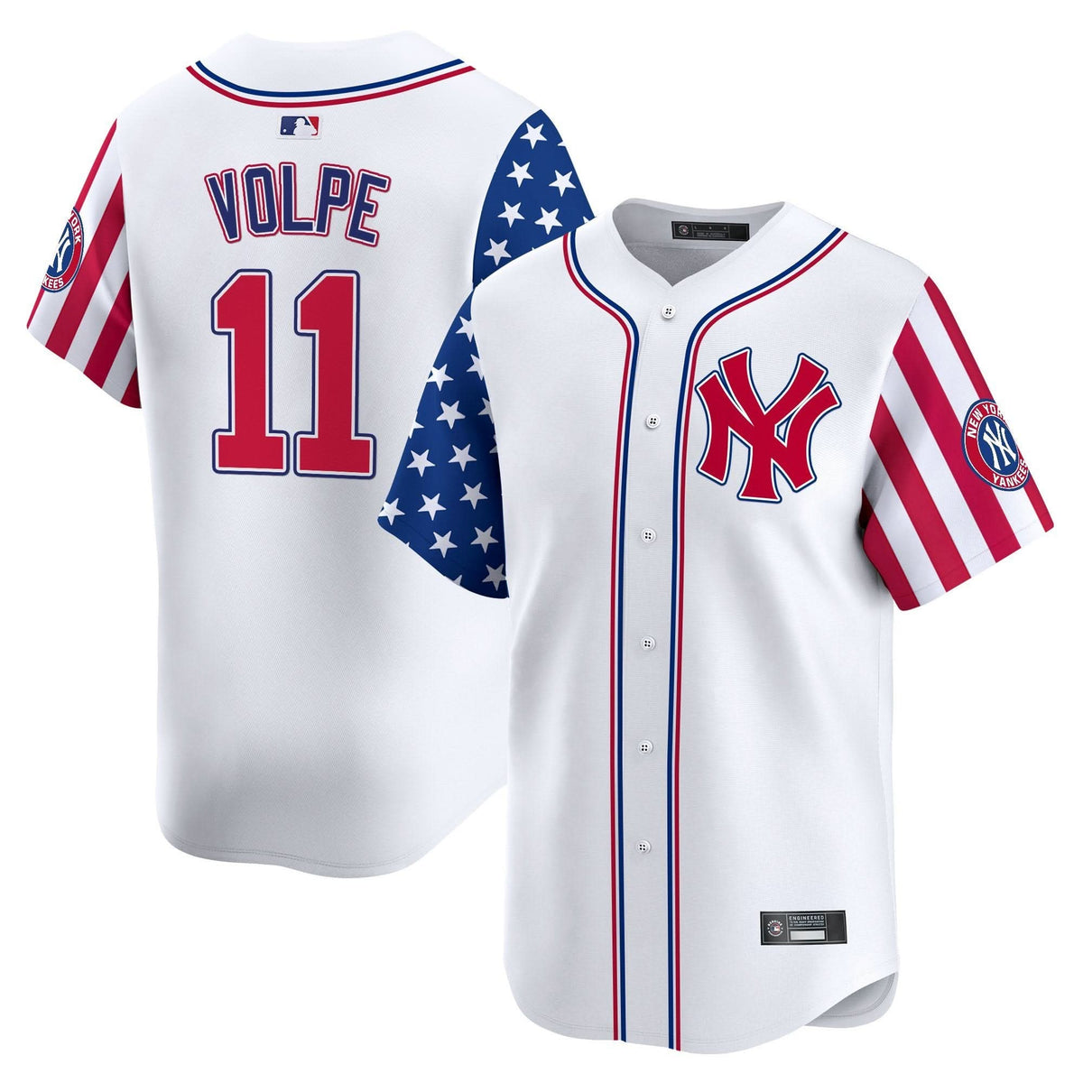 NYY 2025 Independence Day Vapor Premier Limited Jersey - Stitched