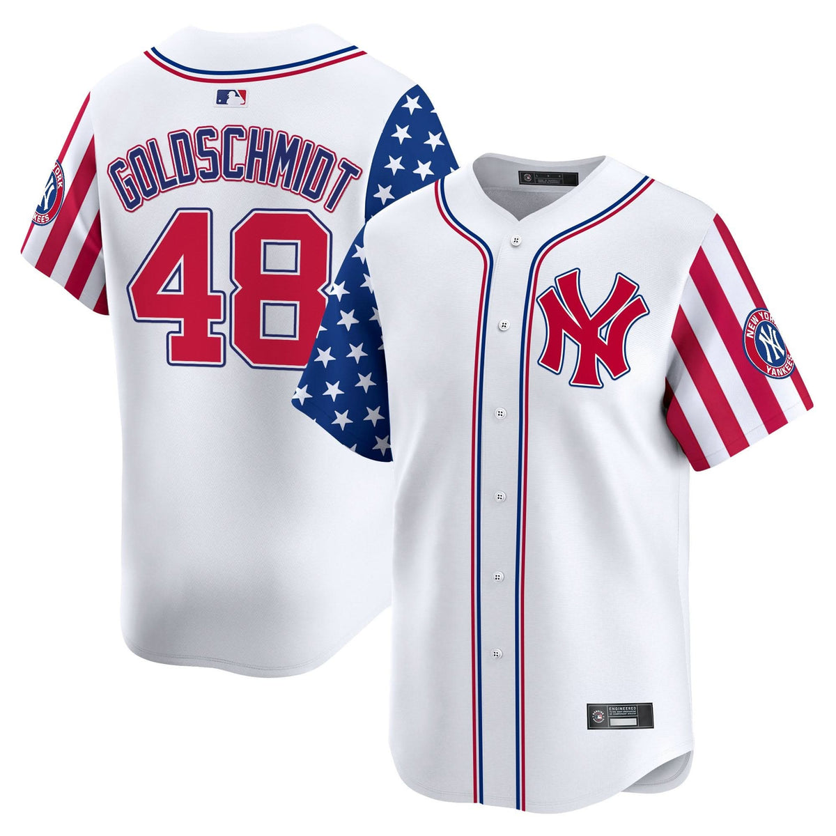 NYY 2025 Independence Day Vapor Premier Limited Jersey - Stitched