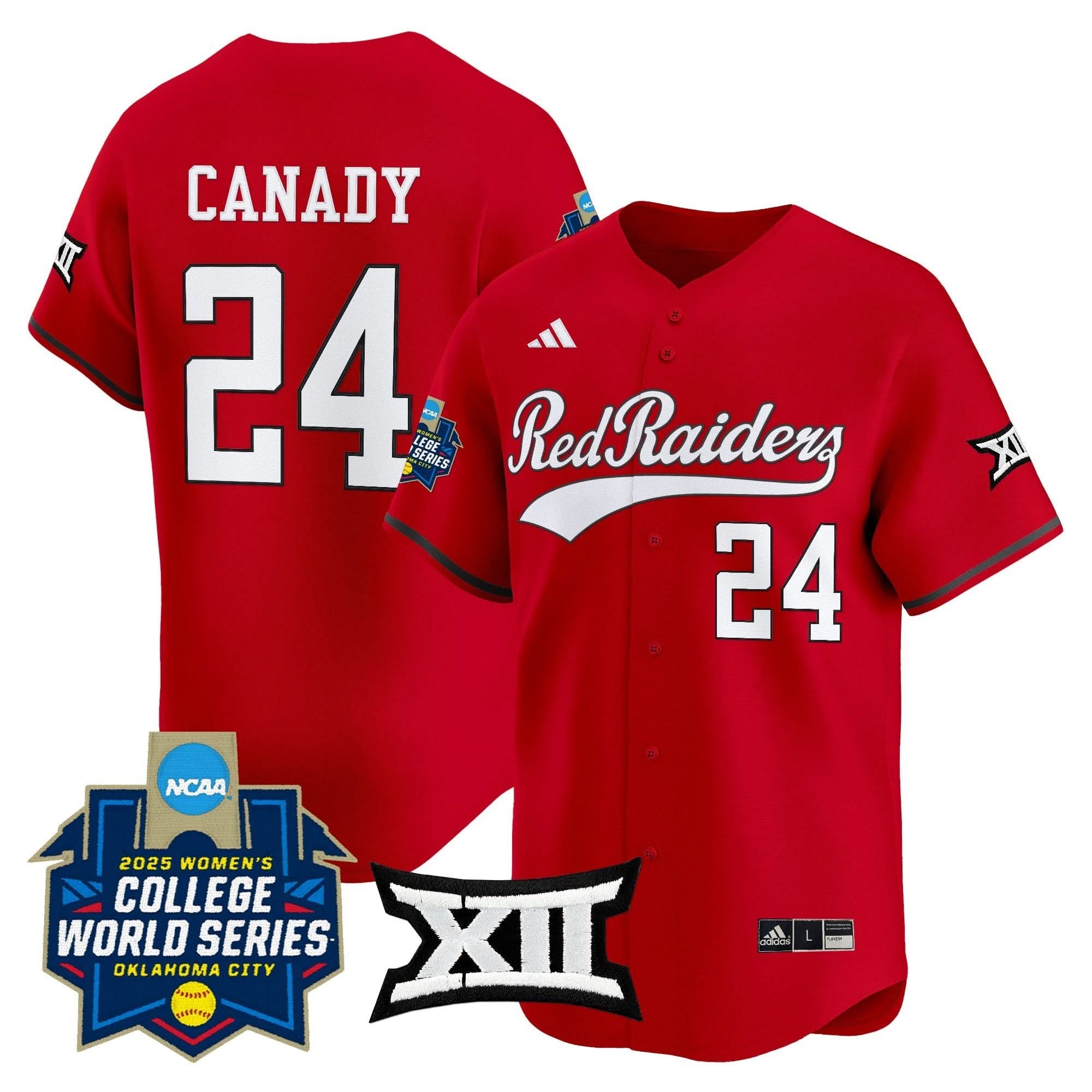 TTU Softball 2025 World Series (WCWS) Vapor Premier Limited Jersey - Stitched