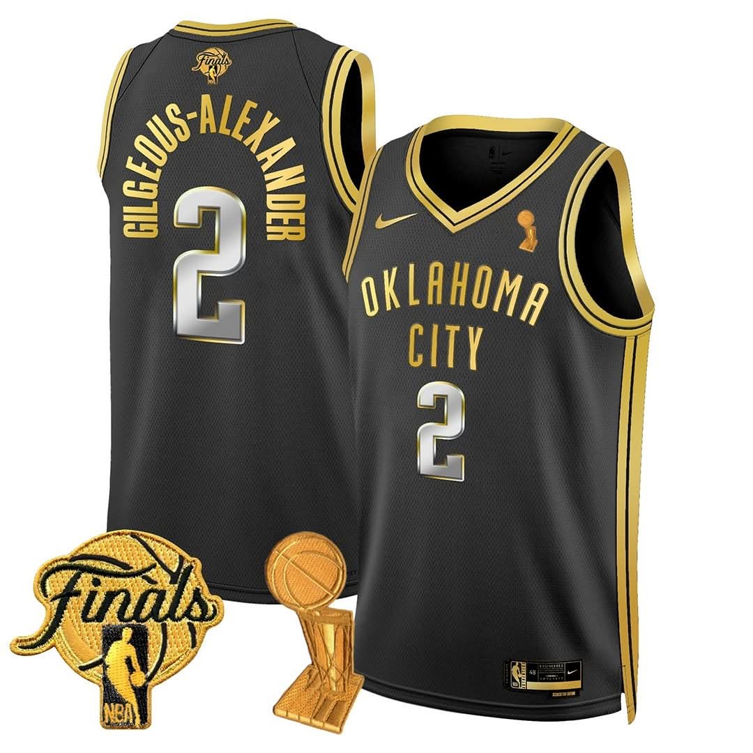 OKC Thunder 24/25 Jersey - Trophy + Final Patch -  Stitched