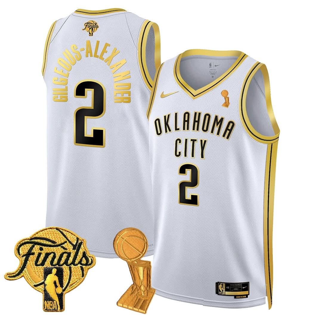 OKC Thunder 24/25 Jersey - Trophy + Final Patch -  Stitched