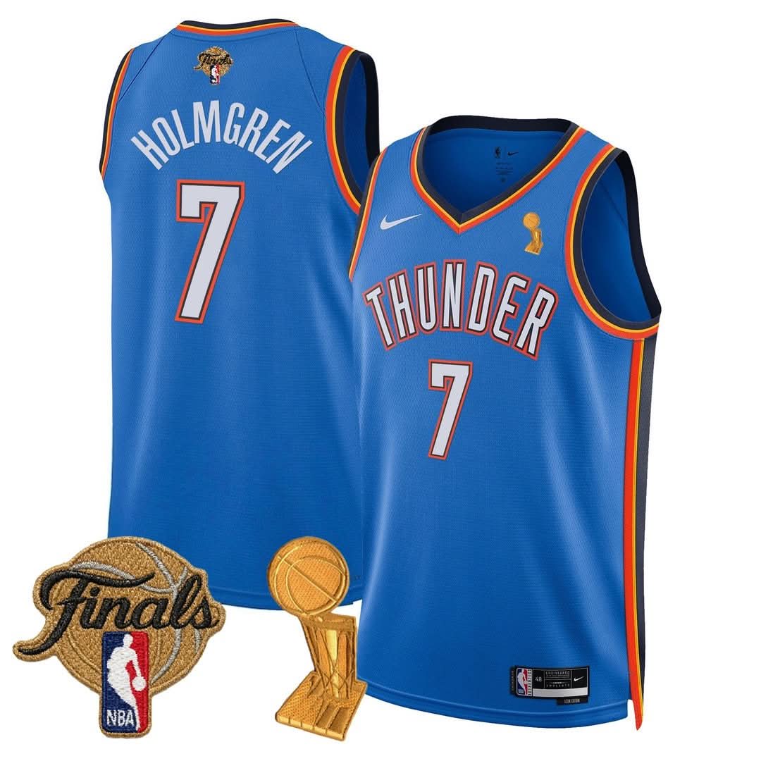 OKC Thunder 24/25 Jersey - Trophy + Final Patch -  Stitched