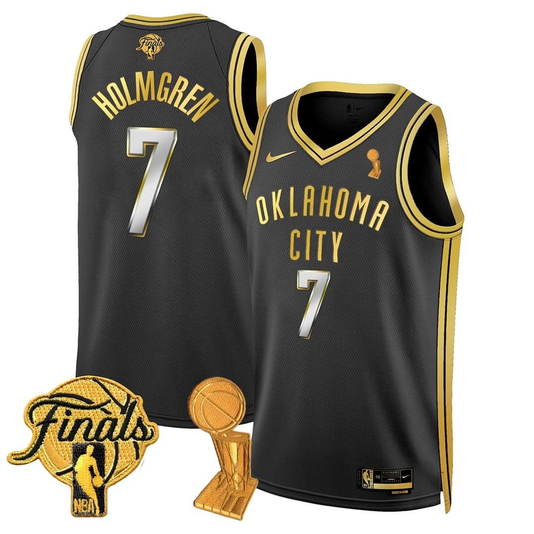 OKC Thunder 24/25 Jersey - Trophy + Final Patch -  Stitched