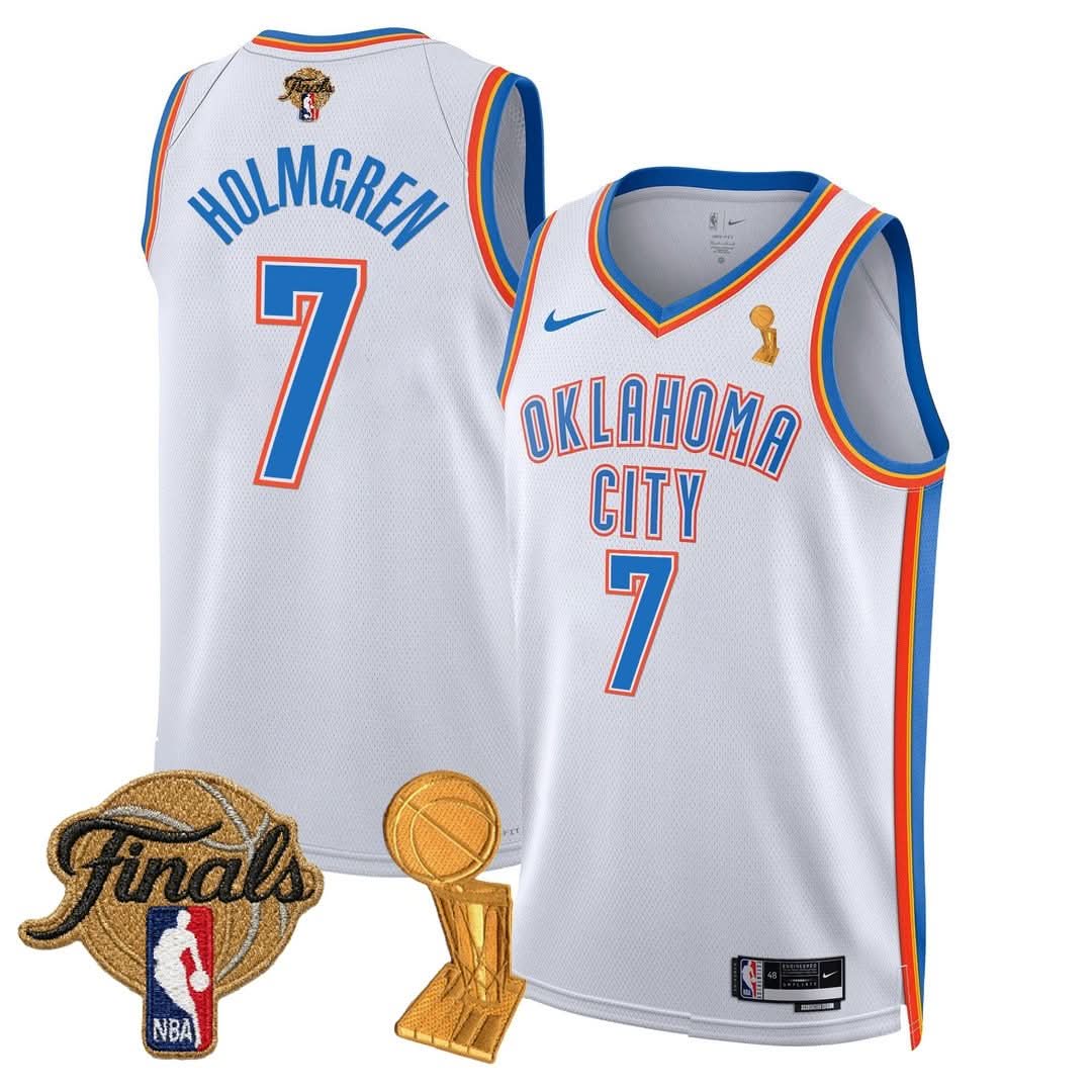 OKC Thunder 24/25 Jersey - Trophy + Final Patch -  Stitched