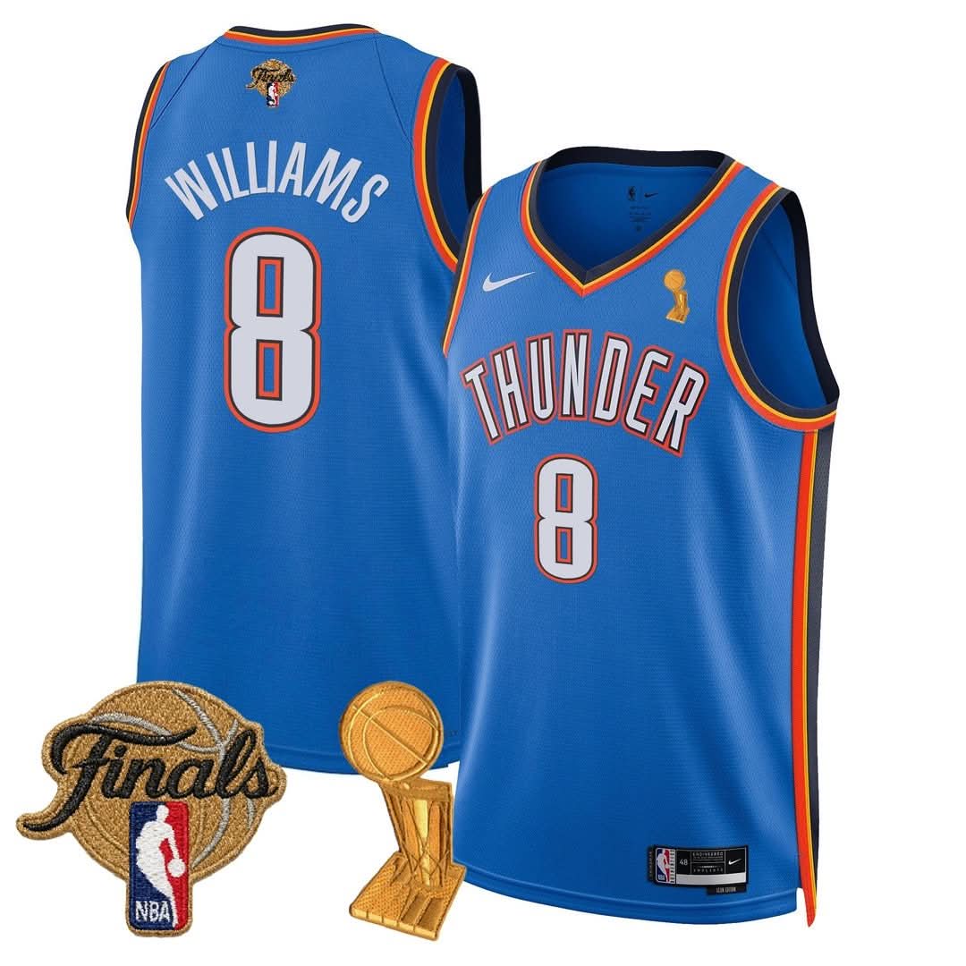 OKC Thunder 24/25 Jersey - Trophy + Final Patch -  Stitched