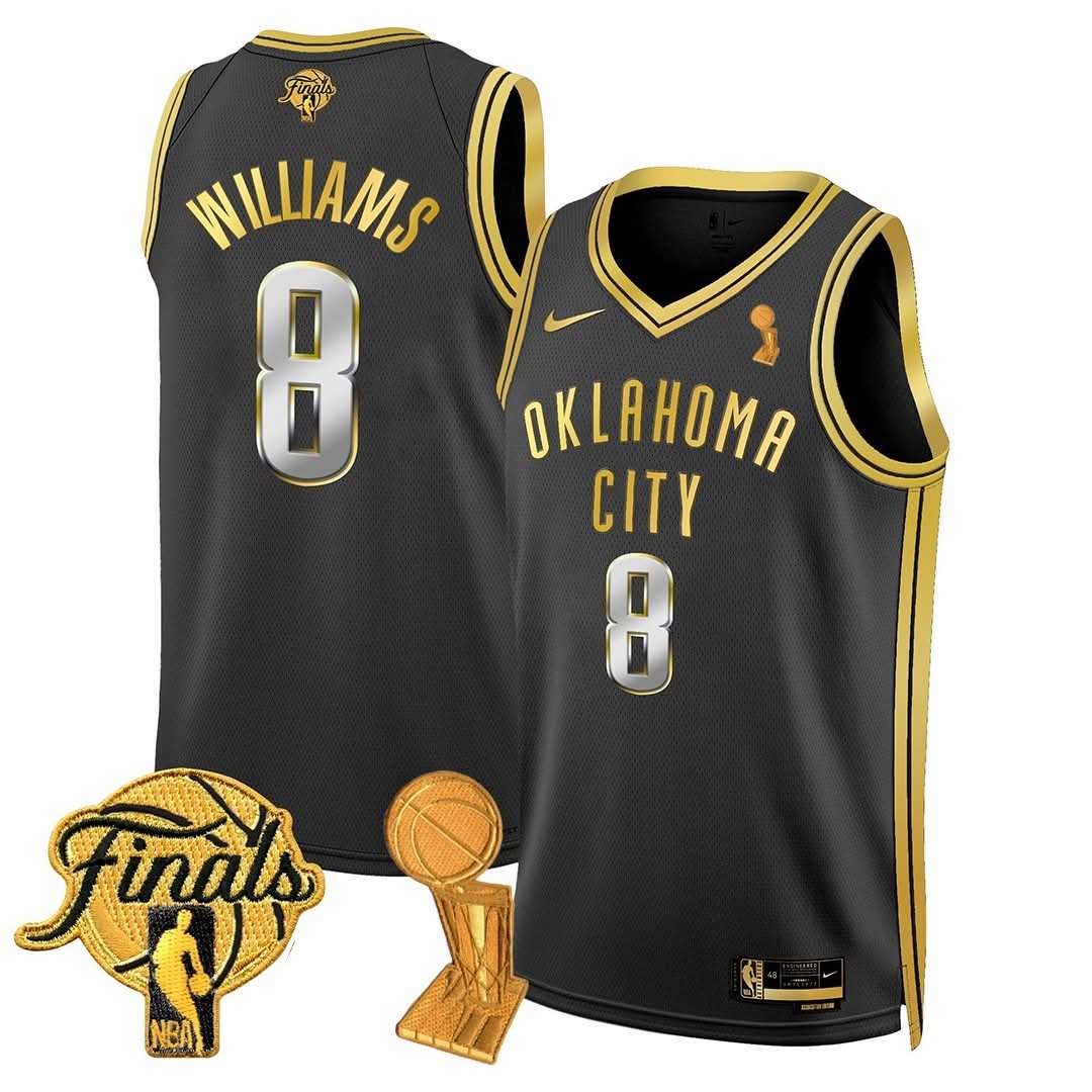 OKC Thunder 24/25 Jersey - Trophy + Final Patch -  Stitched