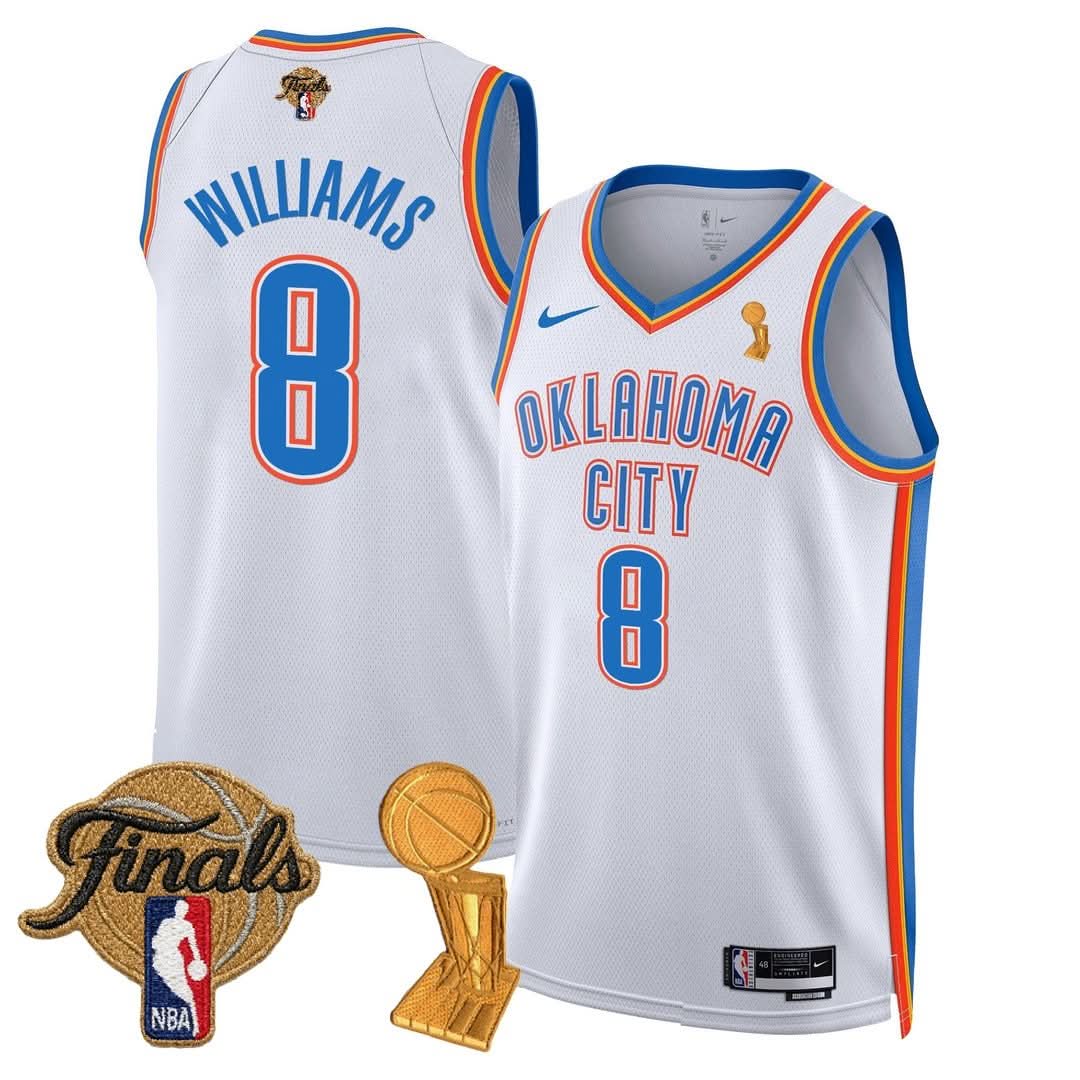 OKC Thunder 24/25 Jersey - Trophy + Final Patch -  Stitched