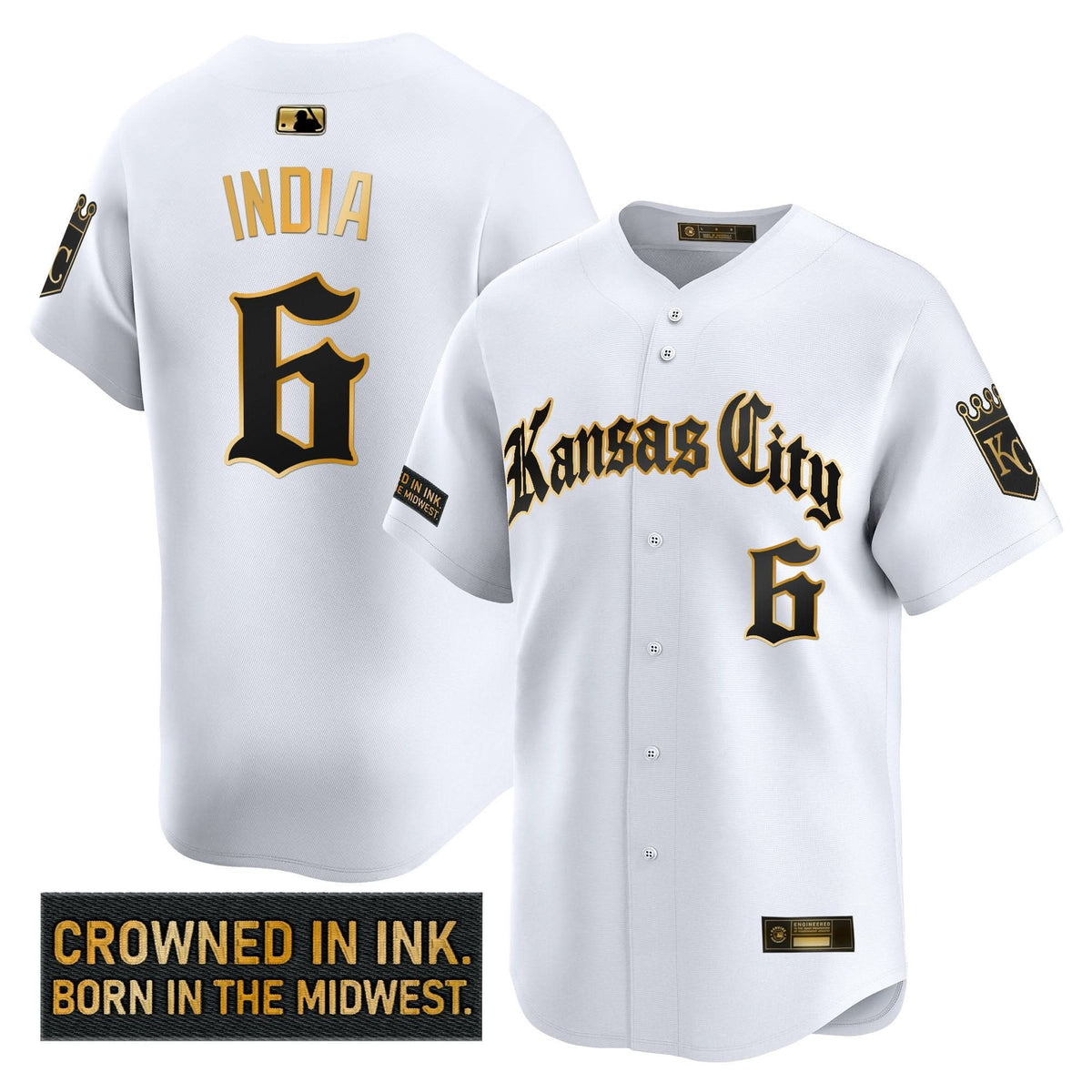 KCR 'Gothic Crown Edition' Gold Vapor Premier Limited Jersey - Stitched