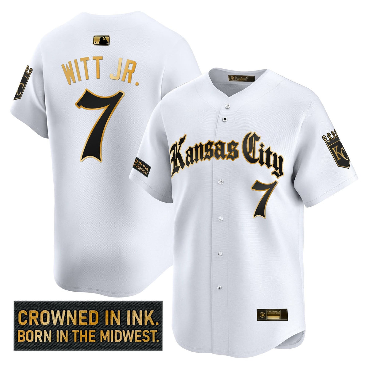 KCR 'Gothic Crown Edition' Gold Vapor Premier Limited Jersey - Stitched