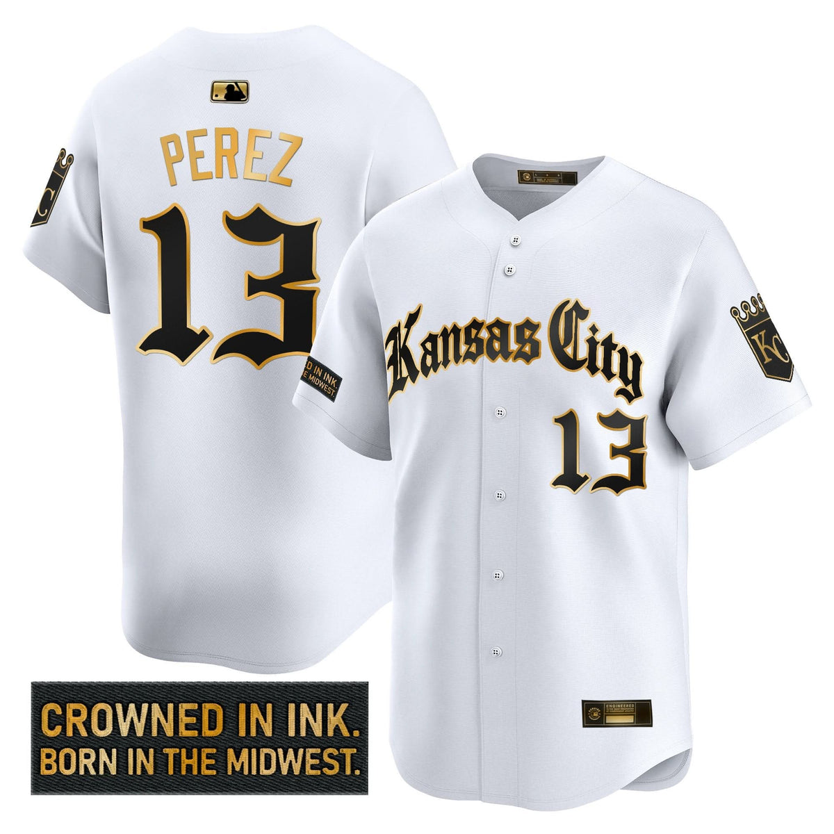 KCR 'Gothic Crown Edition' Gold Vapor Premier Limited Jersey - Stitched