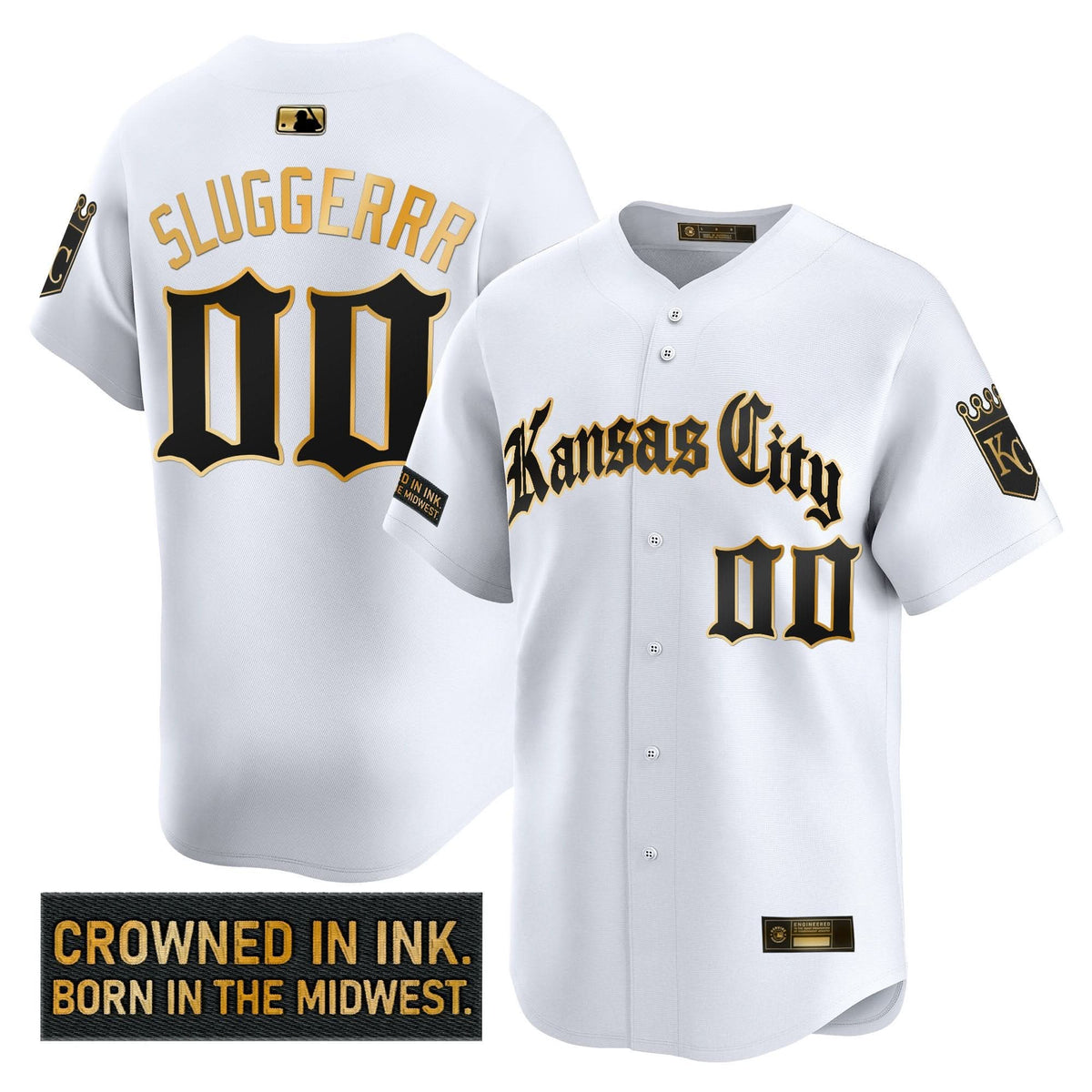 KCR 'Gothic Crown Edition' Gold Vapor Premier Limited Jersey - Stitched