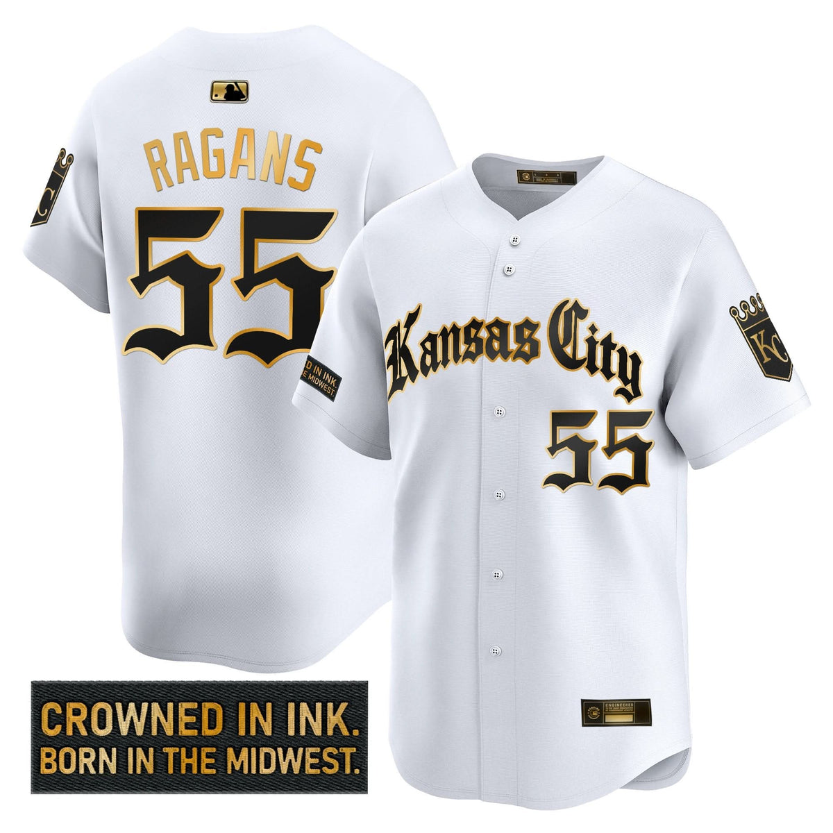 KCR 'Gothic Crown Edition' Gold Vapor Premier Limited Jersey - Stitched