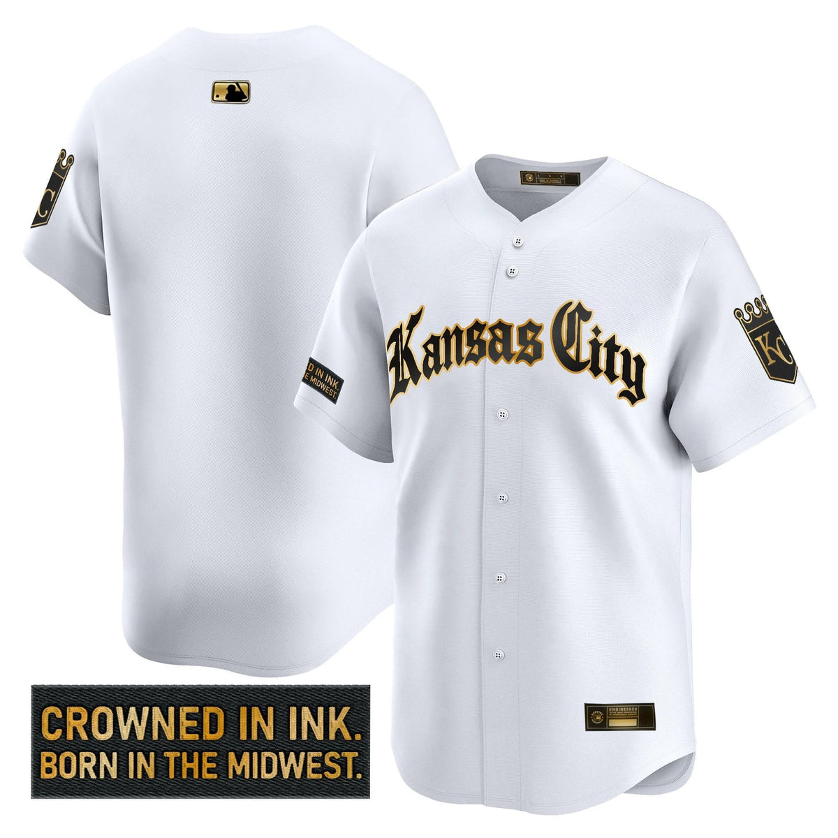 KCR 'Gothic Crown Edition' Gold Vapor Premier Limited Jersey - Stitched