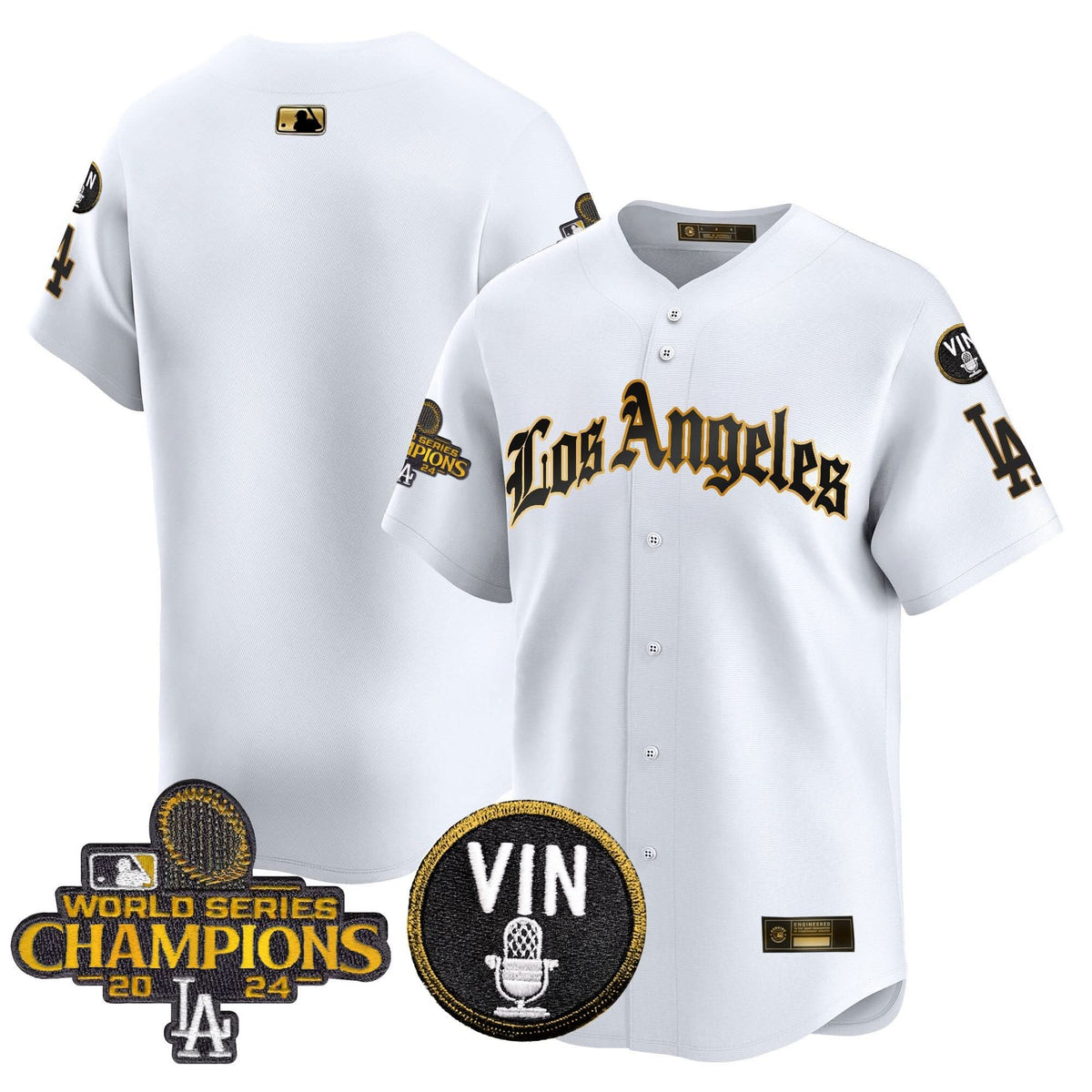 LAD 2025 LA Gothic Style Gold Vapor Premier Limited Jersey - Stitched