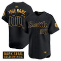 SM 'Deep Sea Gothic Edition' Gold Vapor Premier Limited Custom Jersey - Stitched