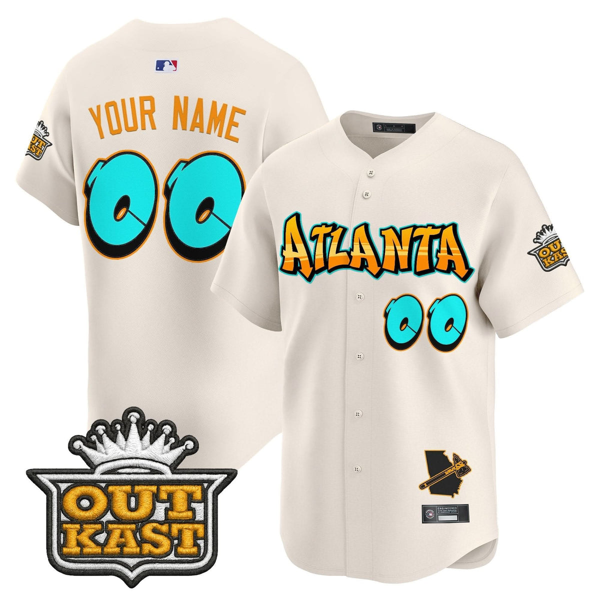 AB 'Graffiti A-Town Edition' Vapor Premier Limited Custom Jersey - Stitched