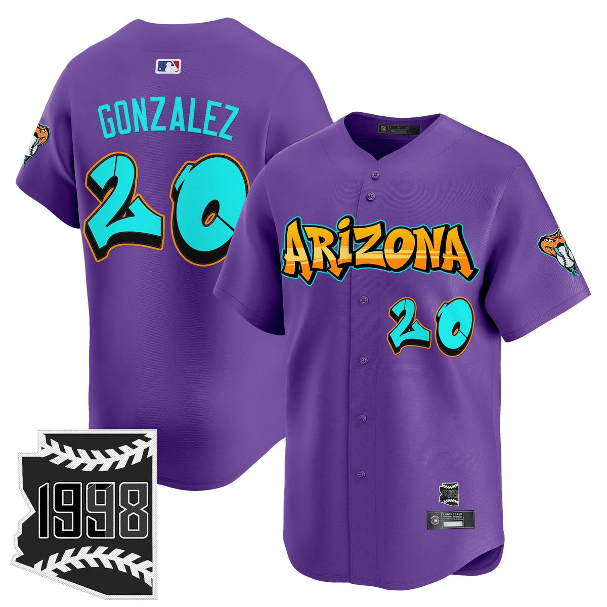 AD 'Graffiti Desert Ink Edition' Vapor Premier Limited Jersey - Stitched