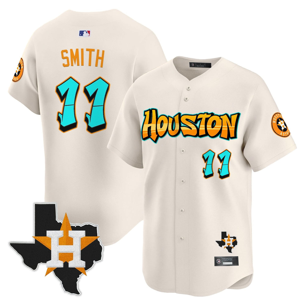 HA 'Graffiti H-Town Edition' Vapor Premier Limited Jersey - Stitched