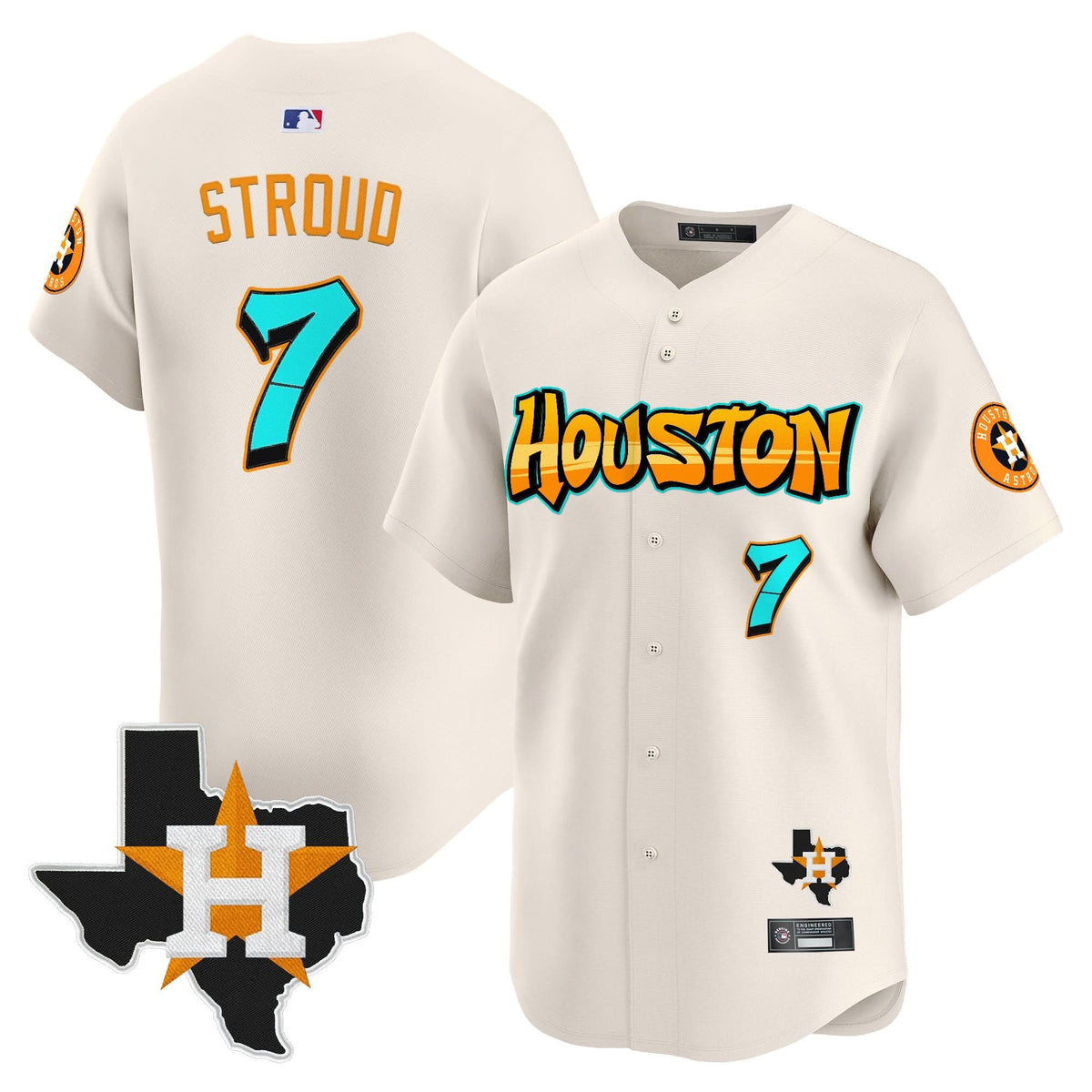 HA 'Graffiti H-Town Edition' Vapor Premier Limited Jersey - Stitched