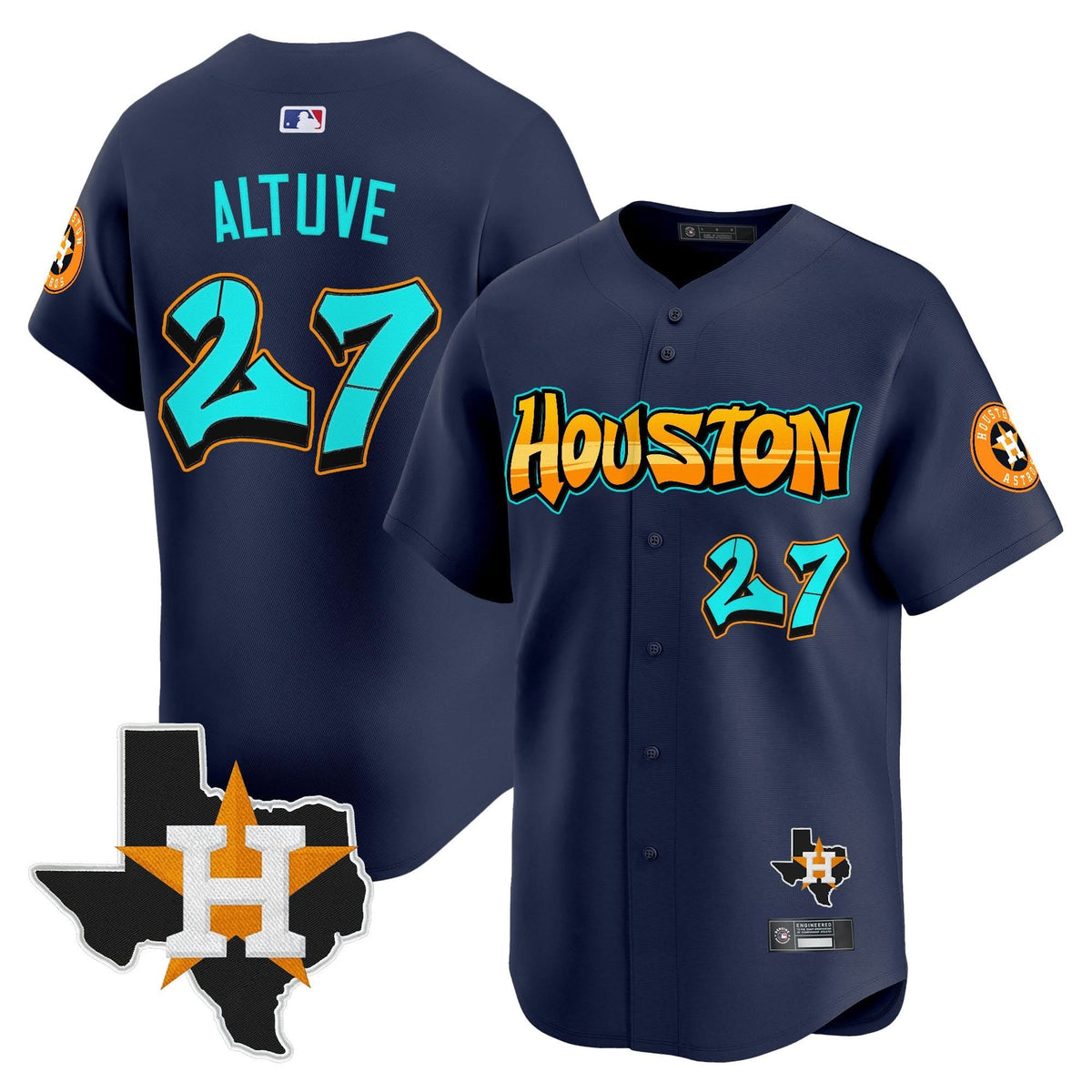 HA 'Graffiti H-Town Edition' Vapor Premier Limited Jersey - Stitched