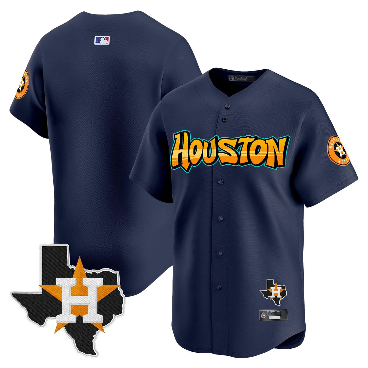 HA 'Graffiti H-Town Edition' Vapor Premier Limited Jersey - Stitched